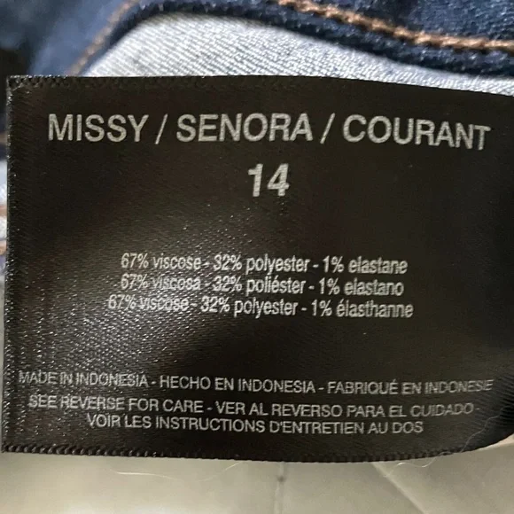 Nine West Dark Blue Stretch Jeans - Picture 9 of 11